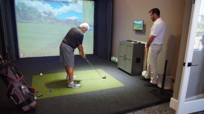 Active Adult Community Resident golf simulator