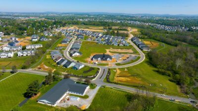 Overhead View of New 55+ Community in Lancaster PA