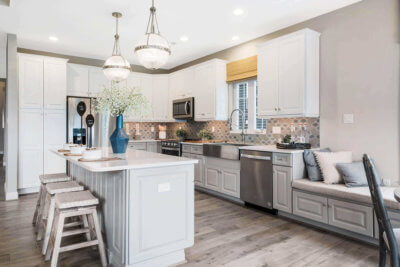 Kitchen with center island from Traditions of America