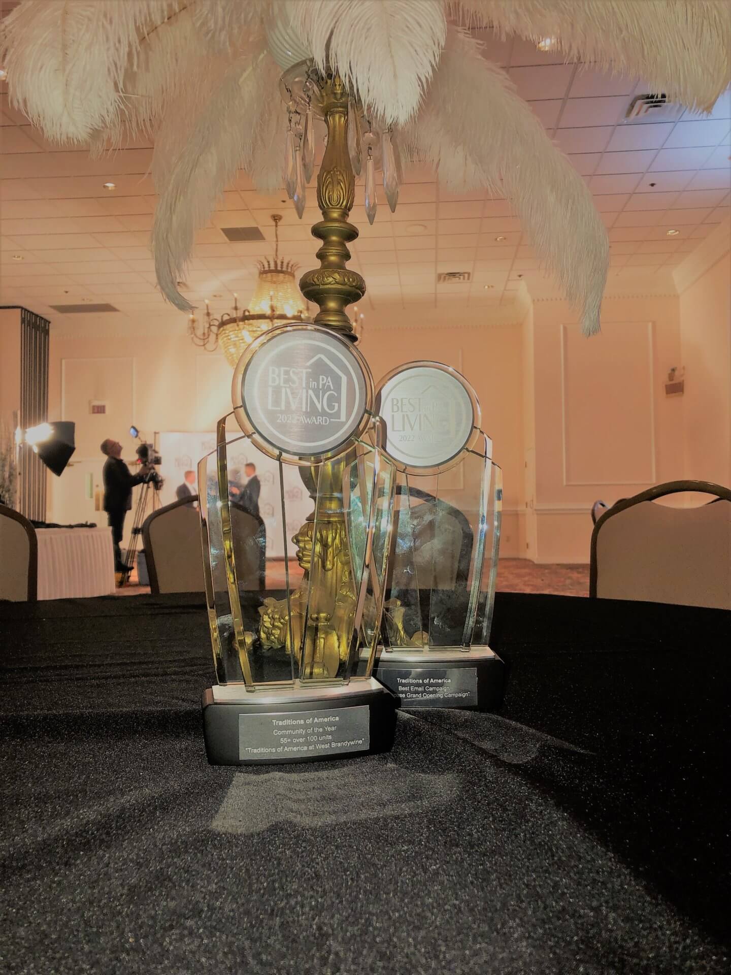 Best of PA Living Awards Trophy for 2022